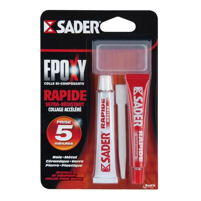 Colle Epoxy Rapide 2x15ml Sader 30610770