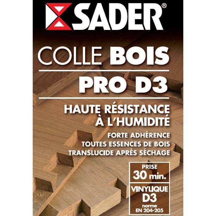 Sader Colle Vinylique Bois Pro D3 A Co...