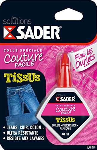 SADER Flacon Colle Tissus Finis les Ourlets - 40ml