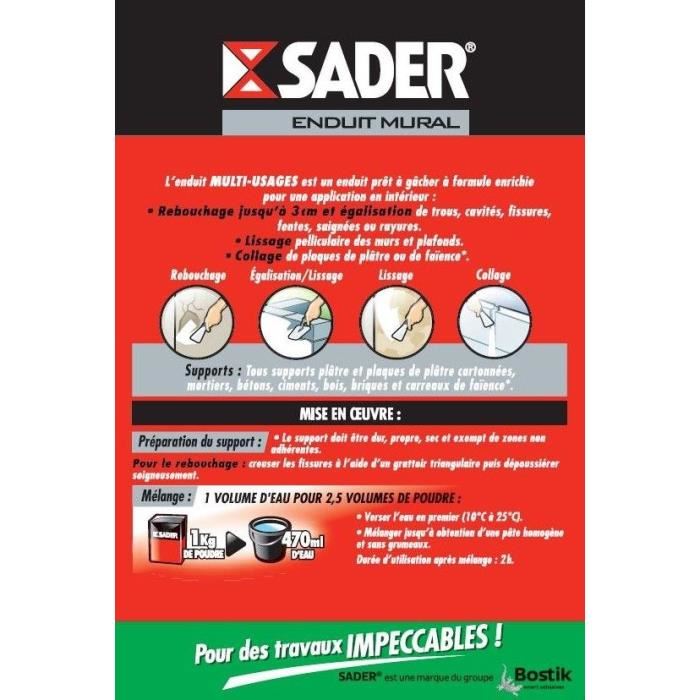 Sader Enduit Multi-usage Poudre 1kg (boÃ...
