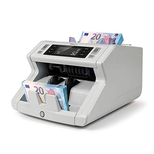 Safescan 2210 Compteuse De Billets De Banque Detection Des Faux Billets Automatique Blanc