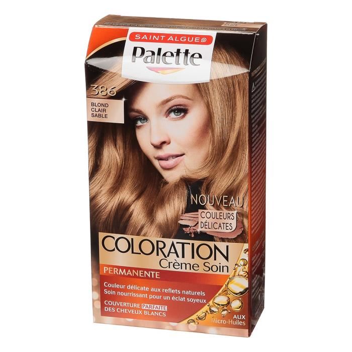 Schwarzkopf Palette - Coloration Permanente Cheveux - Blond Clair Sable 386