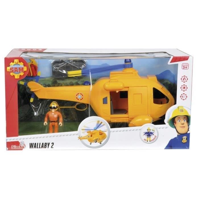Sam Le Pompier Smoby Helicoptere Wallaby 2 + Sam