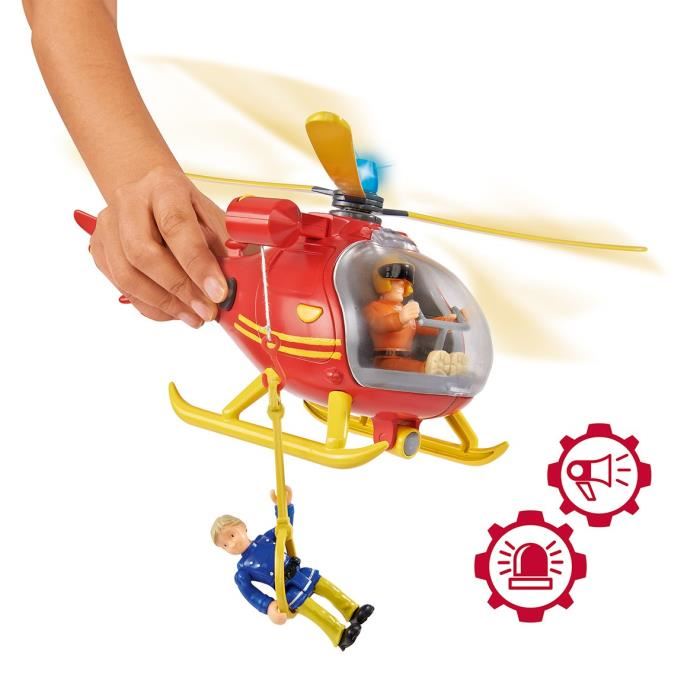 Sam Le Pompier Smoby Ocean Helicoptere 1 Figurine