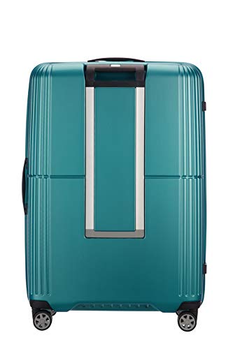 Valise Samsonite Cosmolite Spinner 81 Cm - 123L, Bleu, Coque Curv, 4 Roues, Verrouillage - Neuf