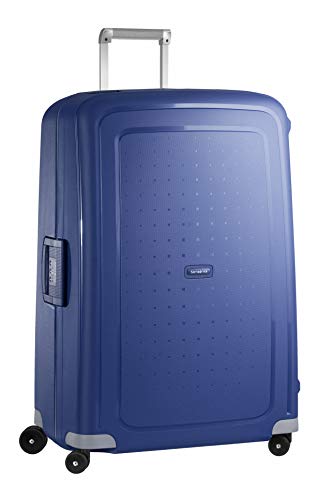 Valise Rigide - Samsonite - Scure - 81 Cm - Bleu Fonce - Cadenas Tsa - 4 Roulettes