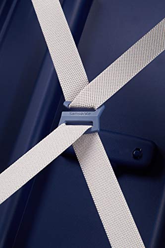 Valise Rigide - Samsonite - Scure - 81 Cm - Bleu Fonce - Cadenas Tsa - 4 Roulettes