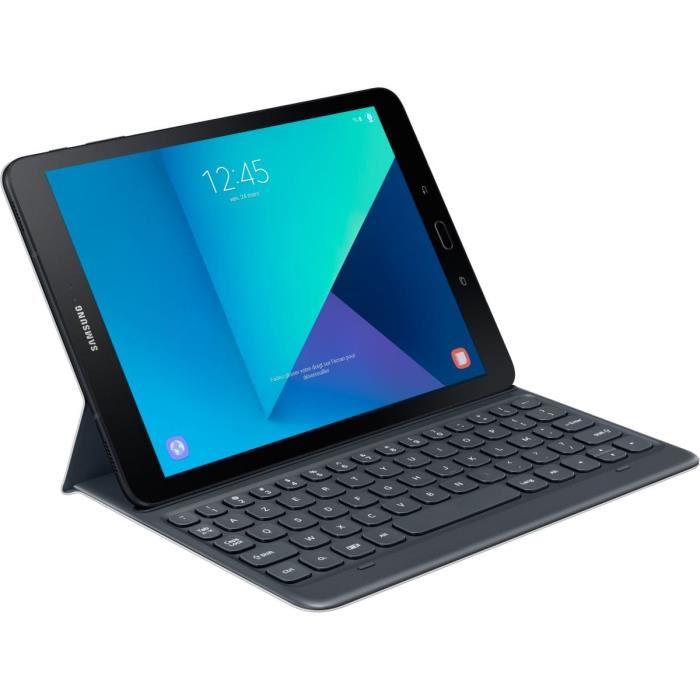 Samsung Keyboard Cover Ej-ft820 - Clavier Et Etui - Pogo Pin - Azerty - Gris - Pour Galaxy Tab S3 (9.7 Po)