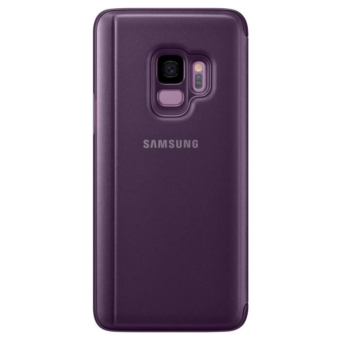 Samsung Clear View Cover Violet pour Galaxy S9