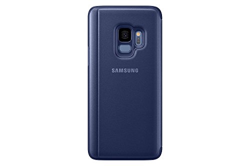 Coque Samsung Clear View Cover Stand S9 Bleu