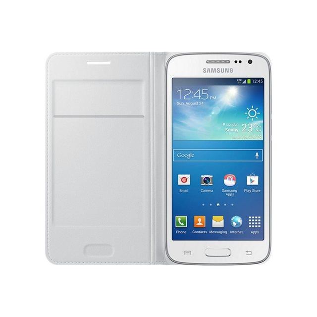 Samsung Etui A Rabat Ef-wg386bw Pour Samsung Galaxy Core 4g - Blanc