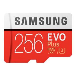Samsung Evo Plus Mb Mc256g Carte Memoire Flash Adaptateur Microsdxc Vers Sd Incluse 256 Go Uhs I U3 Class10 Microsdxc Uhs I