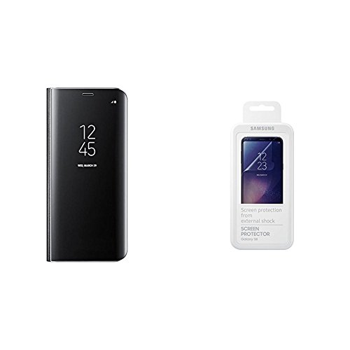 Etui SAMSUNG Clear View cover Noir pour S8