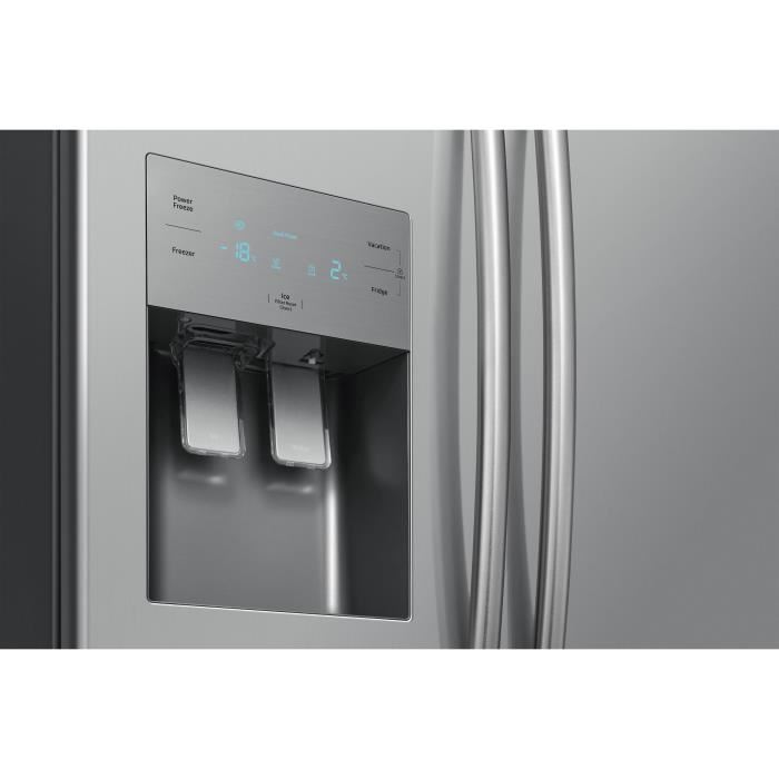 Samsung Rs50n3403sa Refrigerateur Americain 501 L 357 144 L Froid Ventile Multiflow A L 912 X H 1789 Cm Inox