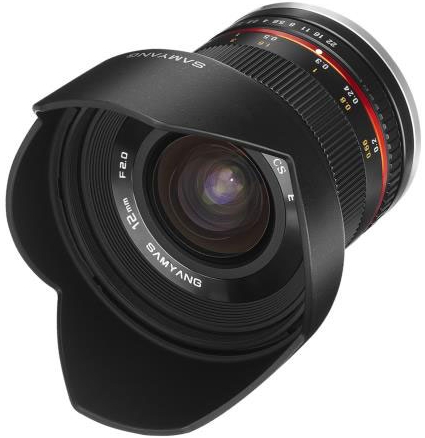 Objectif Grand Angle Samyang 12mm F2 Ncs Cs Pour Sony E - Ouverture F/2.0 - Distance Focale 12mm - Poids 245g