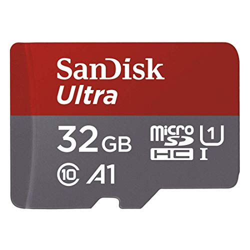 Sandisk Carte Memoire Microsdhc Sandisk Ultra 32gb + Adaptateur Sd. Vitesse De Lecture Allant Jusqu'a 98mb- Sdsquar-032g-gn6m
