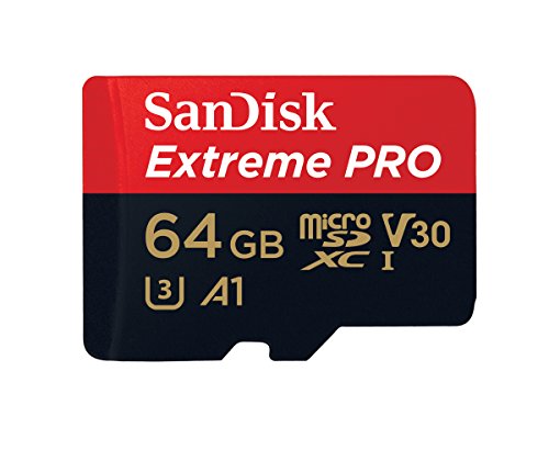 Carte Memoire Microsdxc Sandisk Extreme Pro 64 Go Adaptateur Sd Jusqua 100 Mos Classe 10 U3 V30 A1