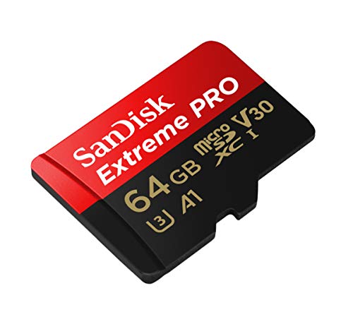 Carte Memoire Microsdxc Sandisk Extreme Pro 64 Go Adaptateur Sd Jusqua 100 Mos Classe 10 U3 V30 A1
