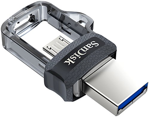 Cle Usb Sandisk Ultra Dual Drive M30 256gb Double Connectique Gris