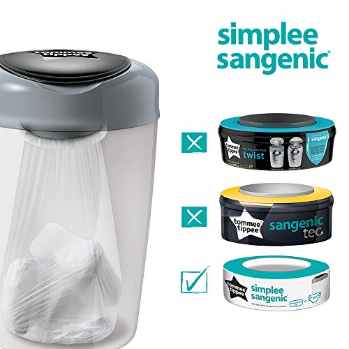 Tommee Tippee Starter Pack Poubelle A Couches Simplee Comprend 6x Recharge
