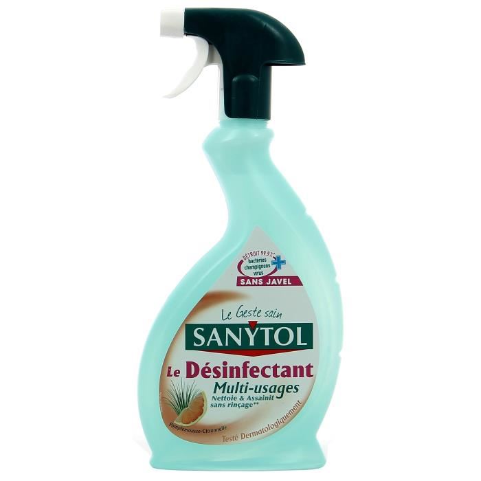 Nettoyant menager desinfectant multi-usages Sanytol - le spray de 500 ml