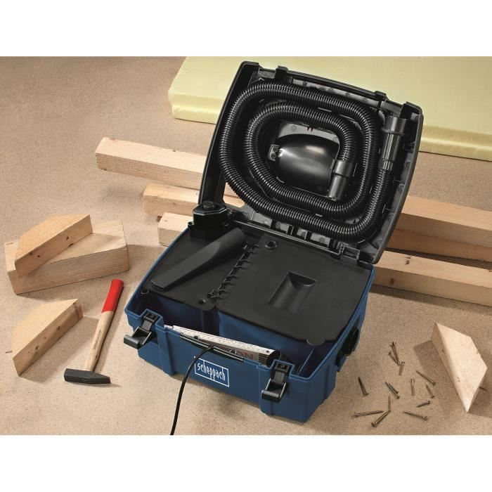 Aspirateur Compact De Chantier Scheppach Hd2p Cuve Polypropylene 5l 1250w