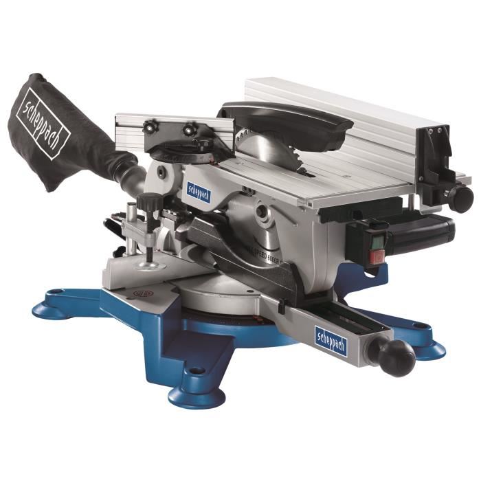 SCHEPPACH scie a onglet pendulaire 254 mm 1800 W avec table superieure HM100T