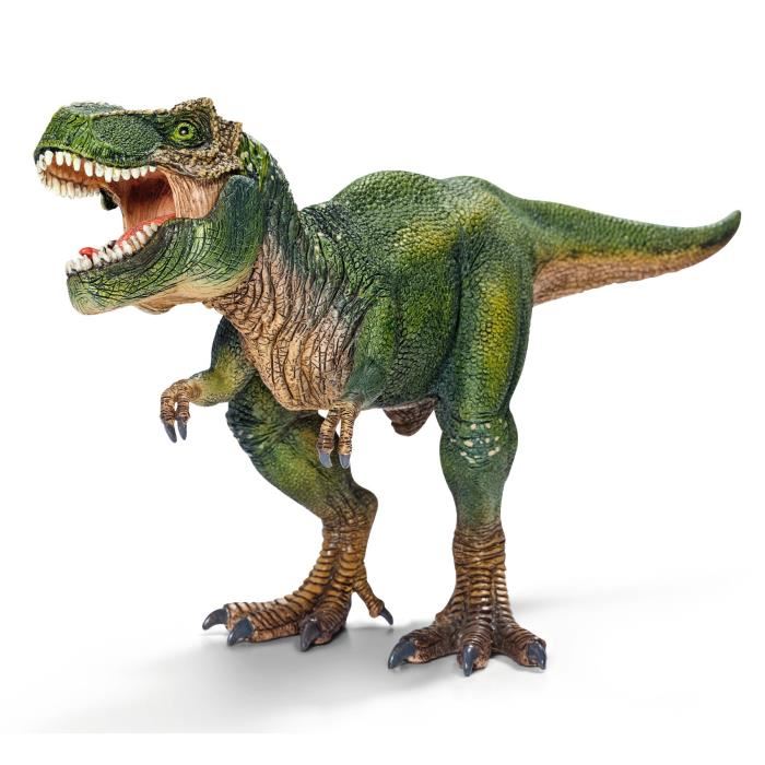 Figurine T-rex Vert Tyrannosaure Rex Avec Machoire Mobile Jouet Dinosaure Pour Enfants Des 4 Ans Schleich 14525 Dinosaurs
