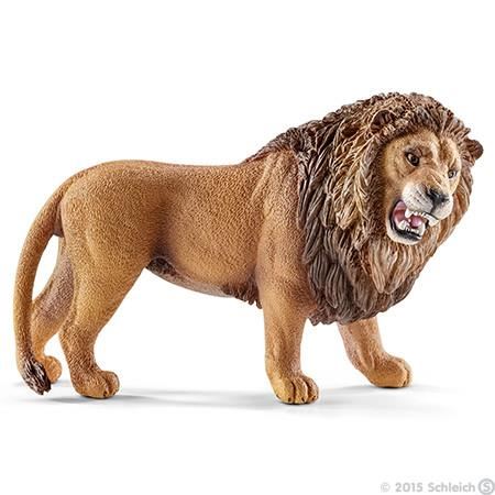 Figurine Schleich 14726 - Lion Rugissant De La Savane - Jouet Pour Enfant A Partir De 3 Ans