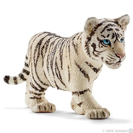 Schleich Figurine 14732 - Animal de la savane - Bebe tigre blanc