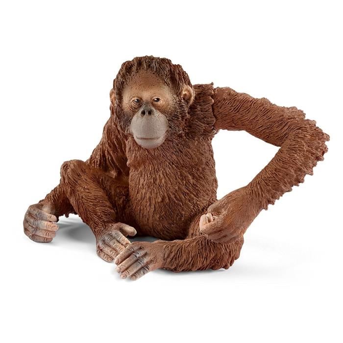 Figurine Schleich - Orang-outan Femelle - Jouet Educatif Pour Enfant