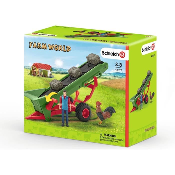 Schleich Farm World Bande Transporteuse Foin