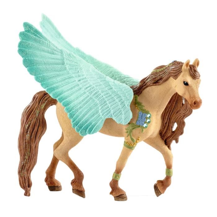 Figurine Pegase Bijou Schleich - Etalon Marron Pour Enfant A Partir De 3 Ans