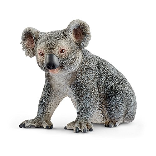 Figurine Koala Schleich - Peintes A La Main - Animaux - Noir - Pour Enfant De 3 Ans Et Plus