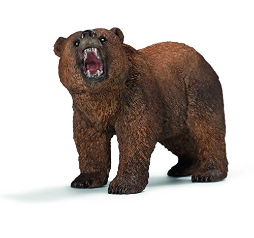 Figurine Ours Grizzly - Schleich - Couleur Beige - Pour Enfant De 3 Ans Et Plus - Interieur