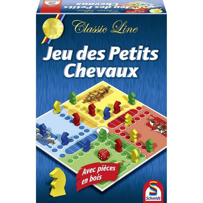 Les Classiques - Jeu De Petits Chevaux - Schmidt Spiele - Vivez Des Courses Palpitantes Avec Ce Jeu De Petits Chevaux Classique !