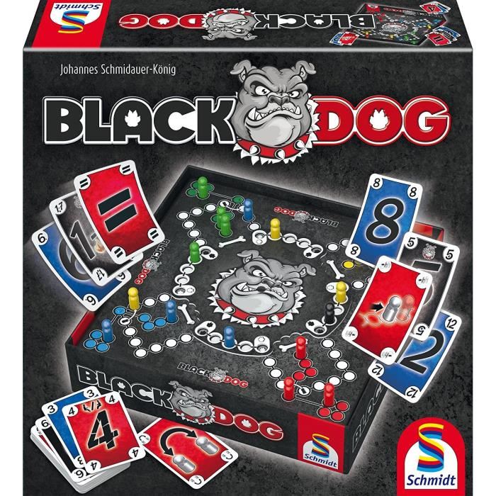 Black Dog® - Jeux De Societe - Schmidt Spiele - Affrontez Le Mysterieux Black Dog® Dans Ce Jeu De Strategie Captivant !