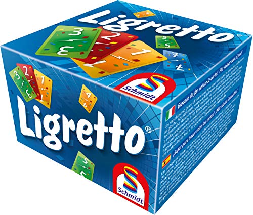 Ligretto, Bleu - Jeux De Societe - Schmidt Spiele - Debarrassez-vous Rapidement De Vos Cartes Dans Cette Version Bleue De Ligretto !