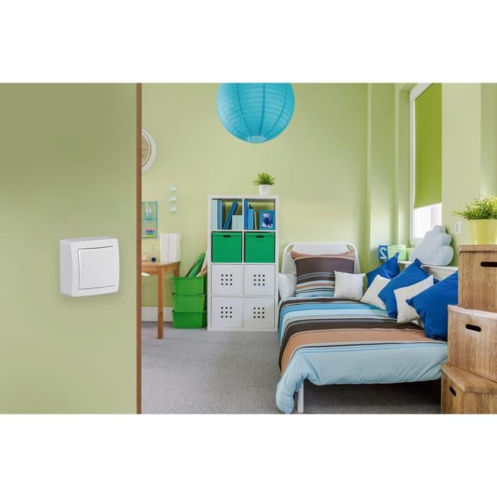 SCHNEIDER ELECTRIC Interrupteur poussoir a fermeture Alrea avec cadre saillie