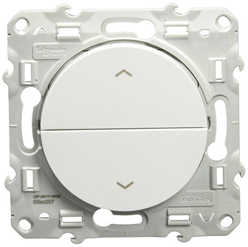 SCHNEIDER Odace Bouton poussoir volets roulants blanc - S520207 - Schneider