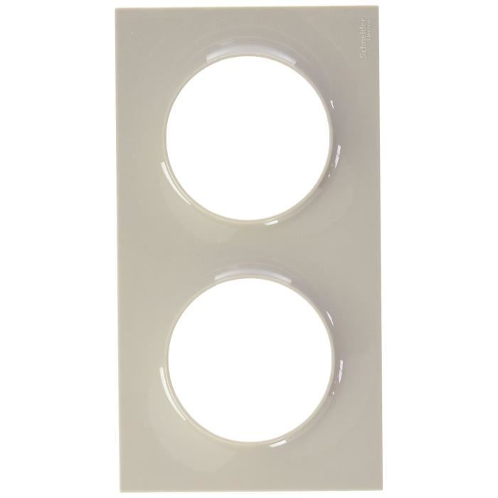Schneider Electric Plaque De Finition 2 Postes Odace Styl Sable