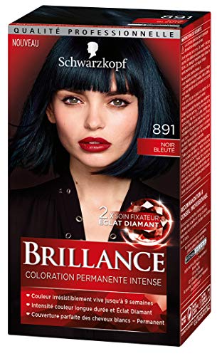 SCHWARZKOPF Coloration Permanente Brillance Eclat de Nuit Noir Bleute 891