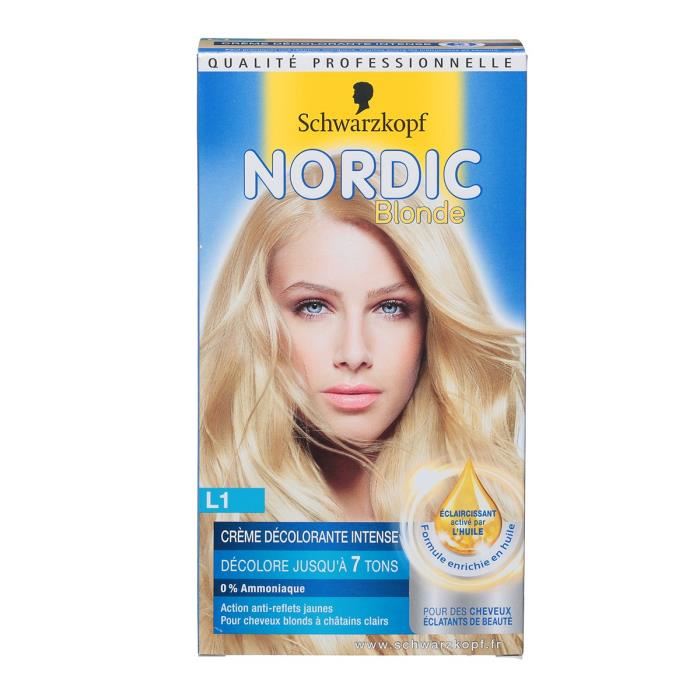 Schwarzkopf Coloration Permanente Nordic Creme Decolorante Intense L1 - Blonde