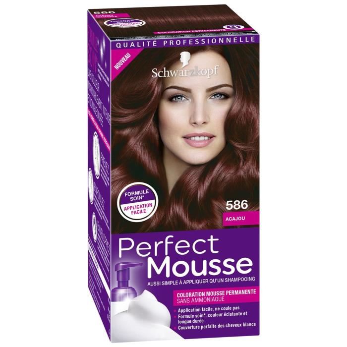 Schwarzkopf Coloration Permanente Perfect Mousse - Acajou 586