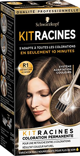 SCHWARZKOPF Coloration permanente Kit racines - 11 ml - Chatain clair a chatain