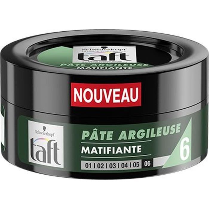 Schwarzkopf Taft - Pate Argileuse Cheveux Matifiante - 75 Ml