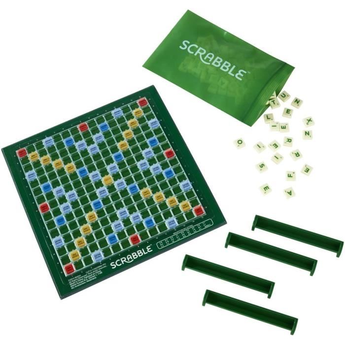 Mattel Games - Scrabble Voyage - Jeu De Societe Et De Lettres - 2 A 4 Joueurs - Des 10 Ans