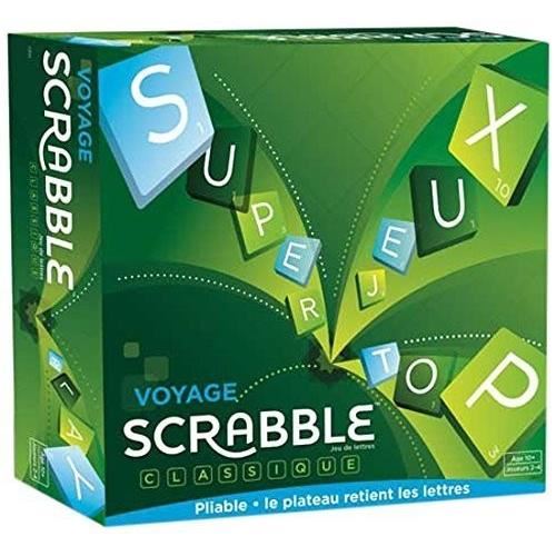 Mattel Games Scrabble Voyage Jeu De Societe 10 Ans Et Cjt12