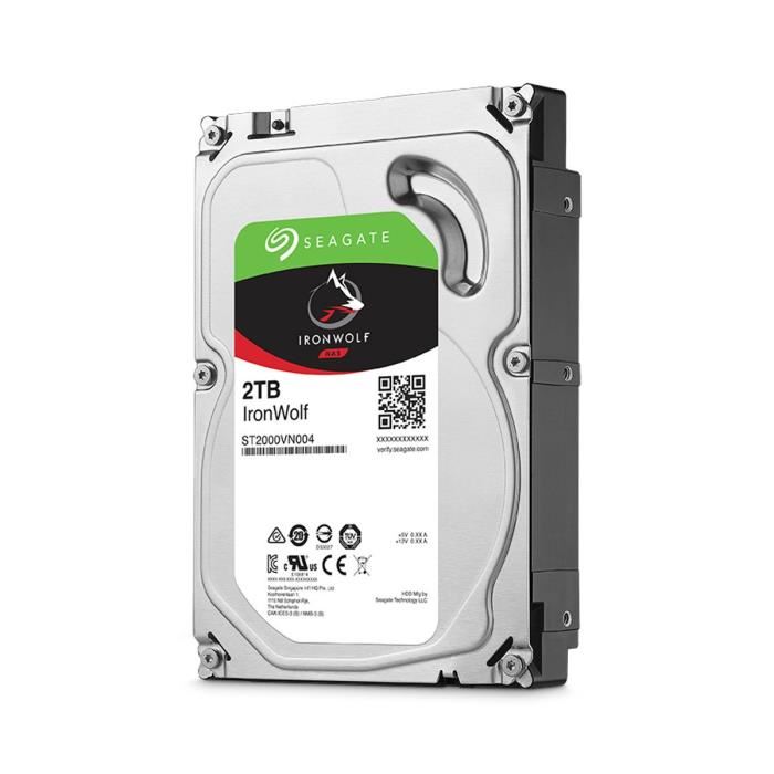 Seagate St2000vn004 iron Wolf 2tb Argent