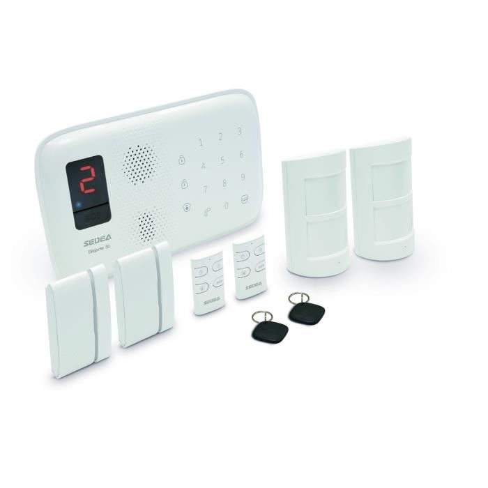 Sedea Pack Alarme Maison Sans Fil Elegante 50 E2